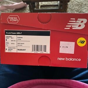 Women’s New Balance Running Shoes New in box  Size 9
Black Grey White